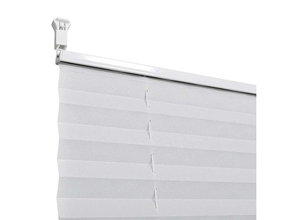 Cortina plissada 40x100 cm branca