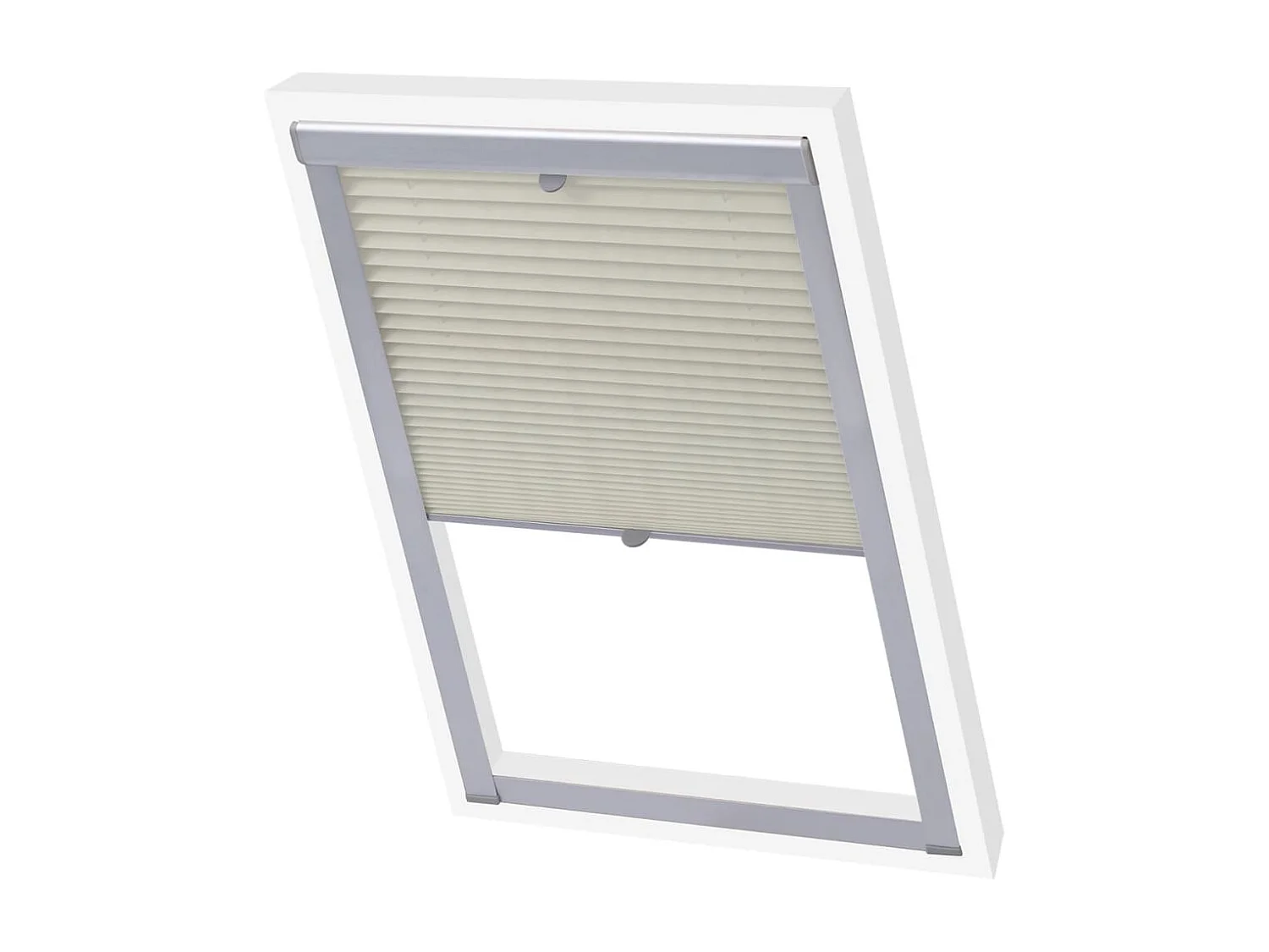 Plisségordijn Crème P06/406