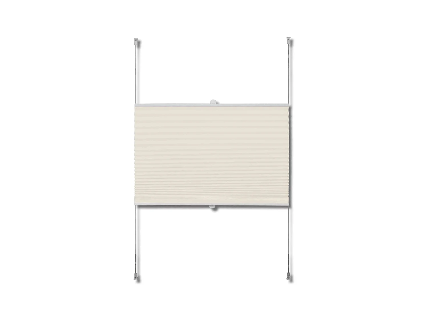 Store plissé 110x125 cm Crème