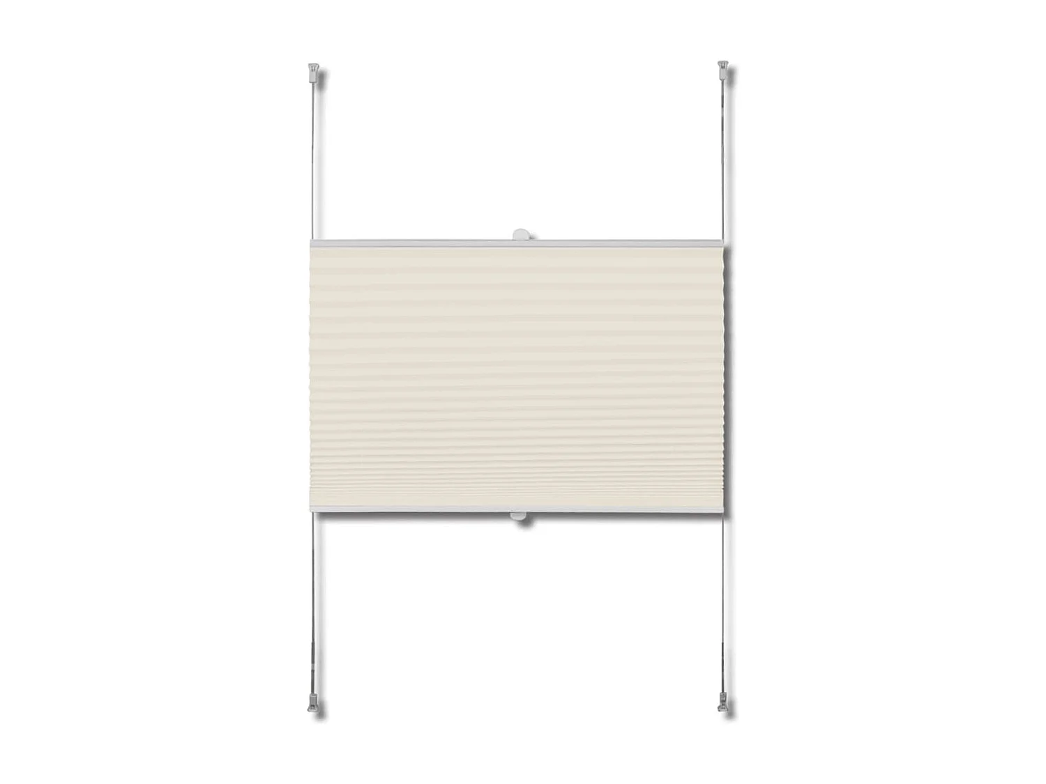 Store plissé 110x125 cm Crème