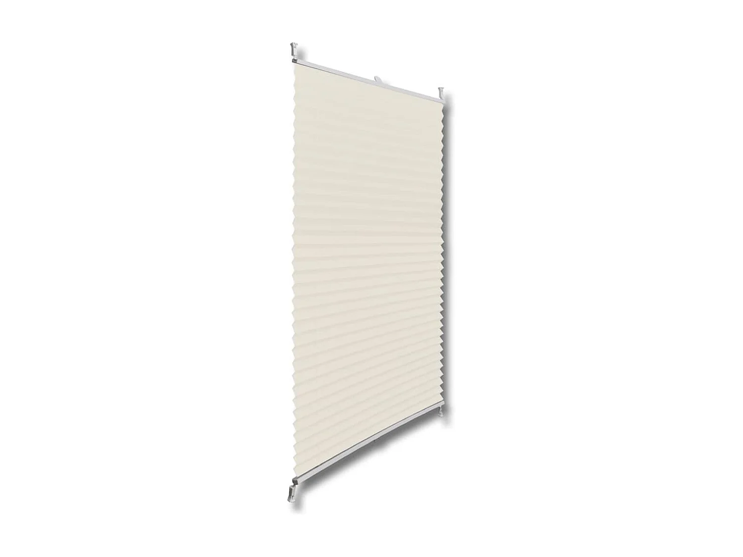 Cortina plissada 110x100 cm Creme
