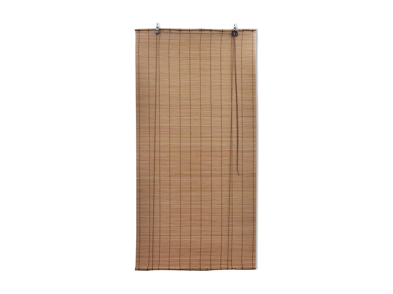 Cortinas de enrolar de bambu 2 unidades 80x160 cm marrom