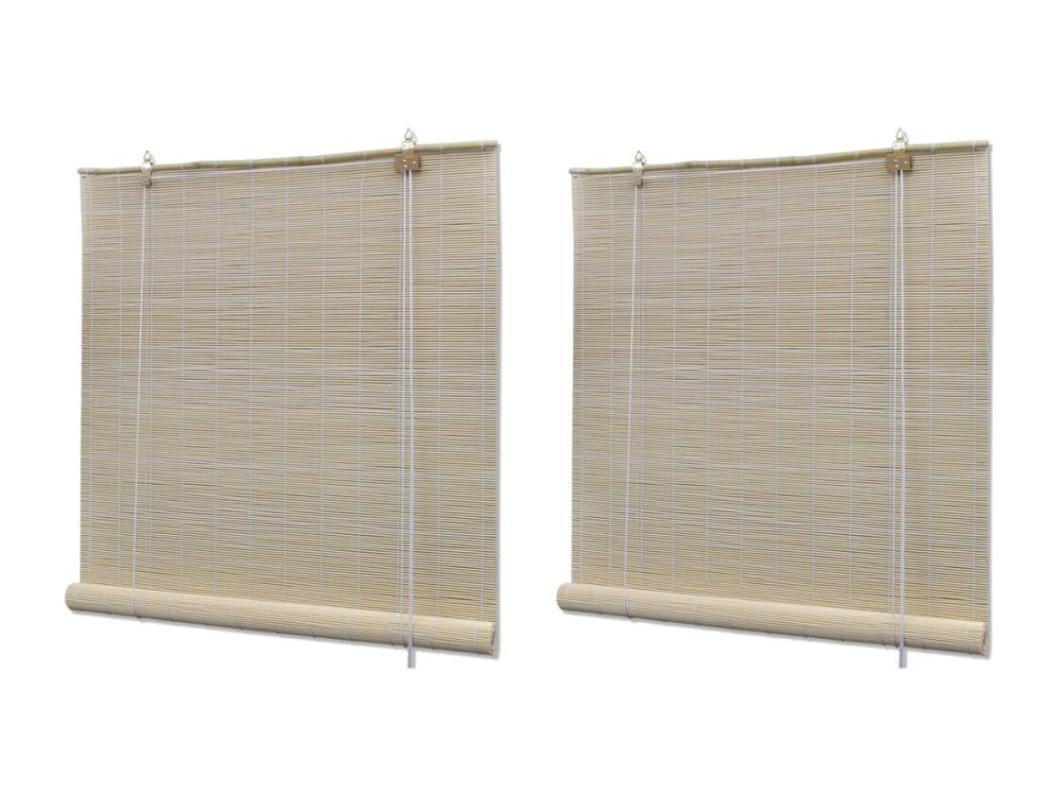 Rollos Naturbambus 2 Stück 120x160 cm