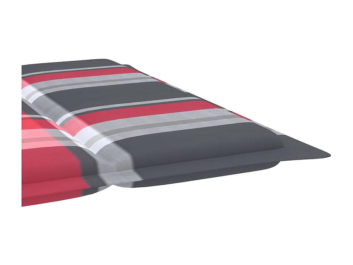 Chaise longue de jardin avec coussin Bois d'acacia solide