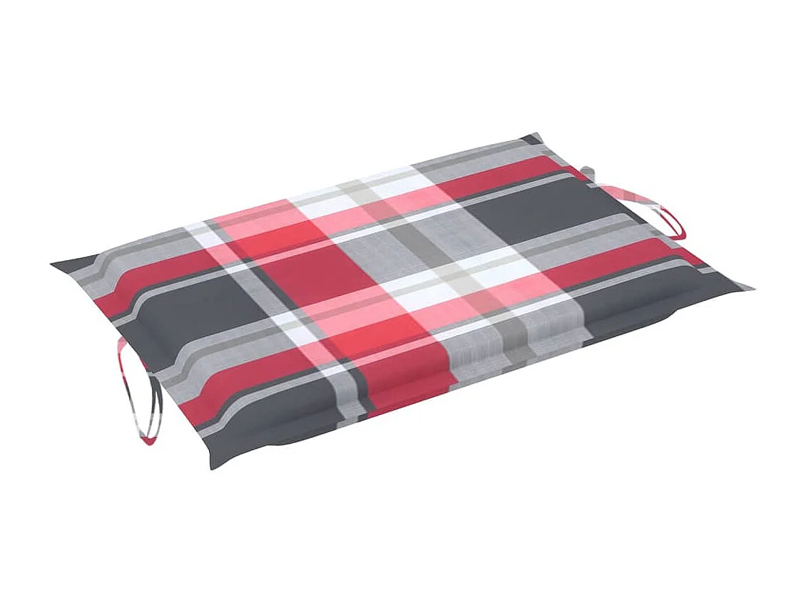 Chaise longue de jardin avec coussin Bois d'acacia solide