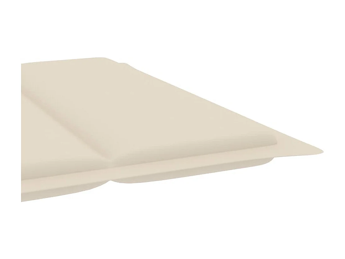 Chaise longue de jardin avec coussin Bois d'acacia solide