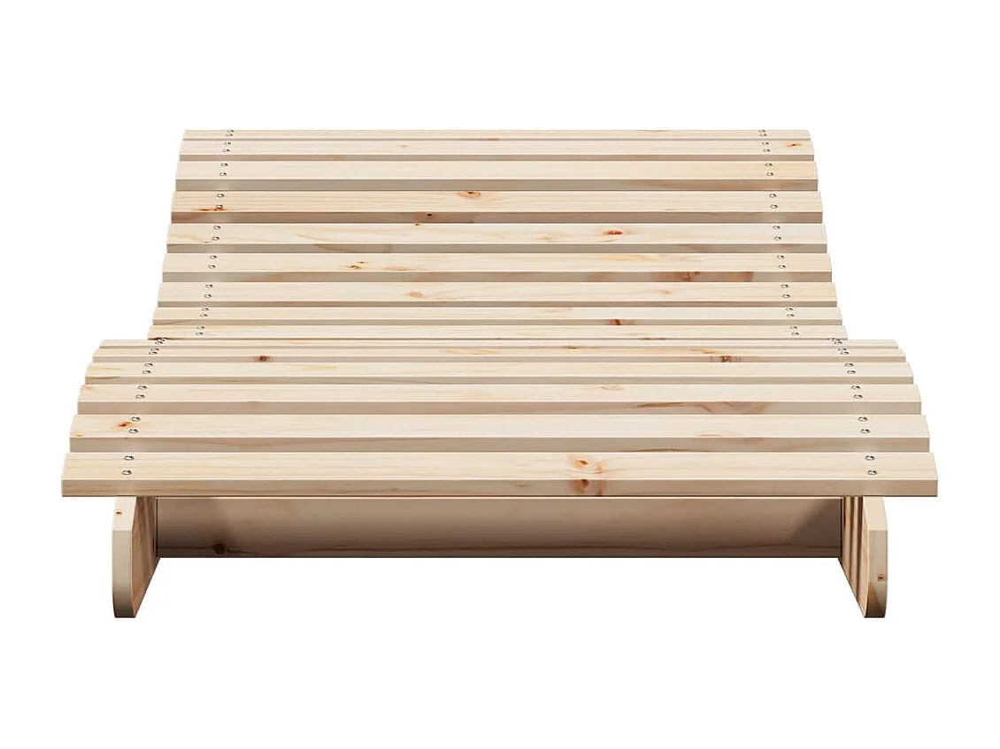 Poltrona lounge 205x80x31,5 cm in legno di pino massiccio