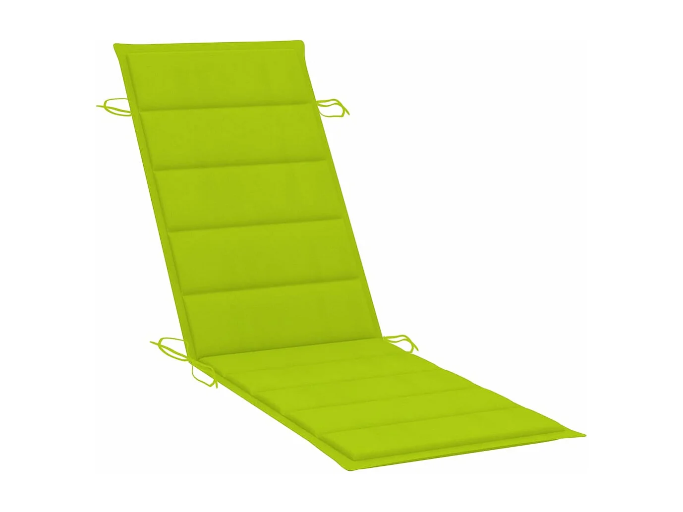 Chaise longue de jardin avec coussin Bois d'acacia solide