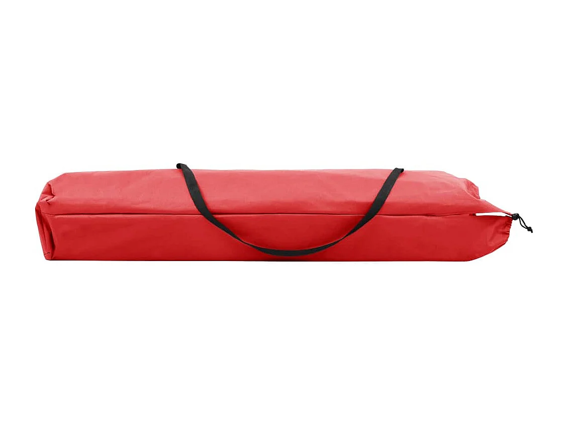 Chaise longue pliable 2 places rouge Acier