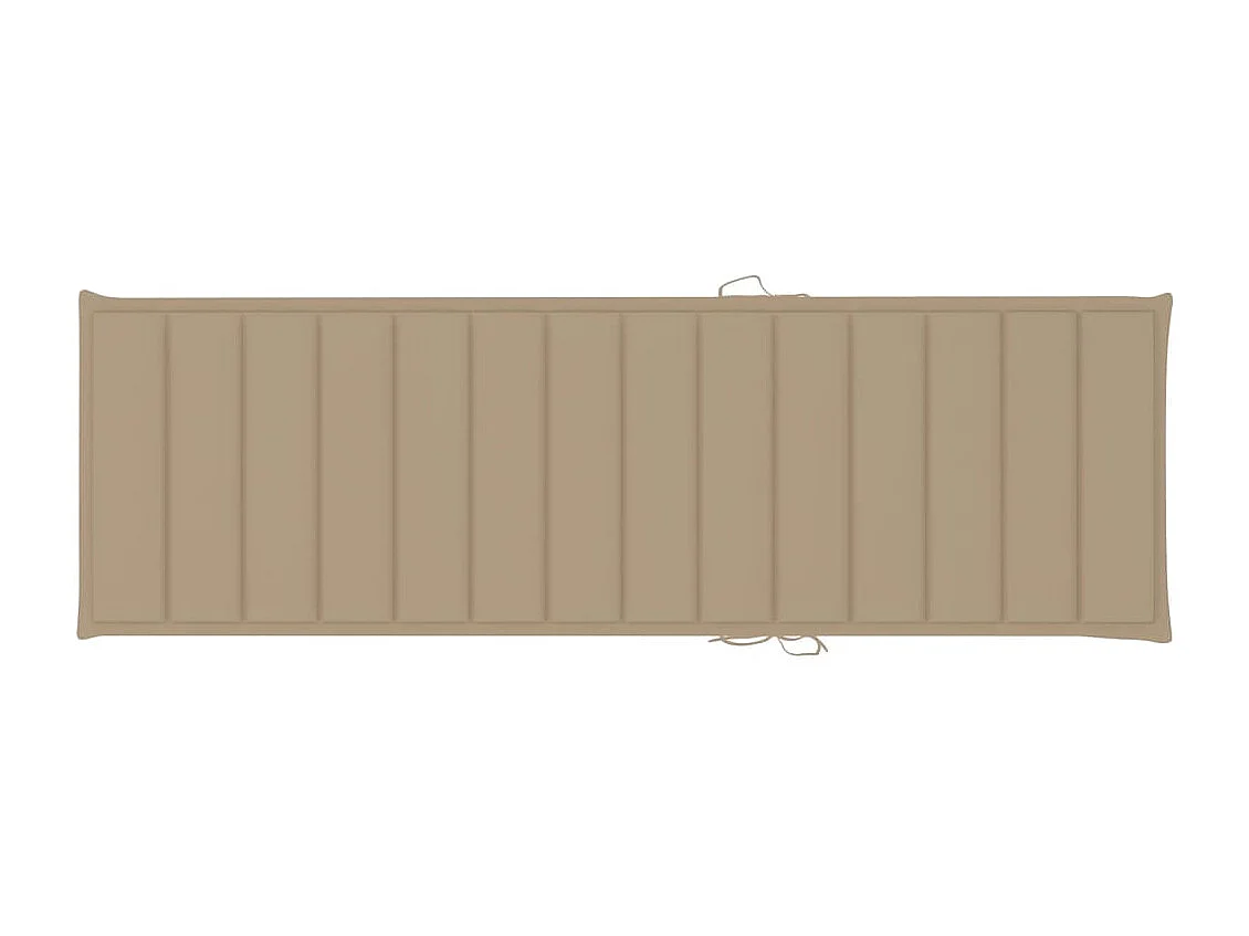 Sillón con cojín beige Madera de pino impregnada