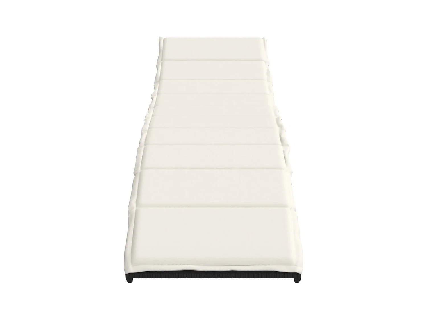 Chaises longues lot de 2 avec coussins noir résine tressée