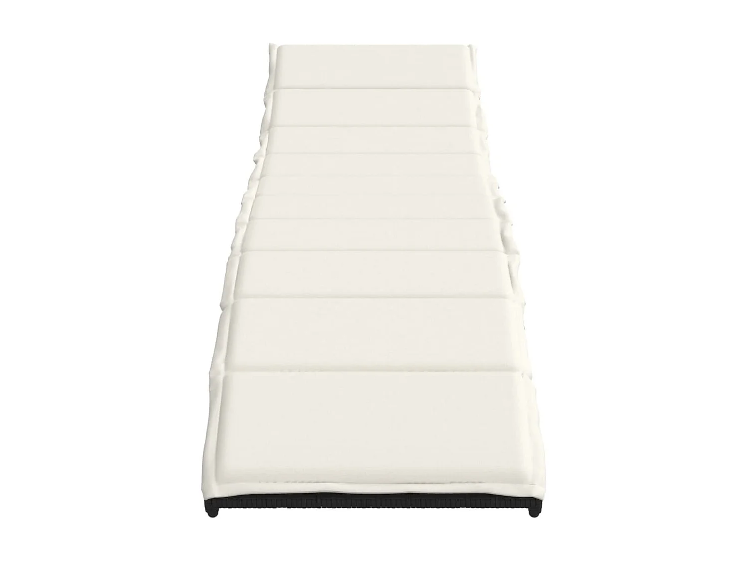 Chaises longues lot de 2 avec coussins noir résine tressée