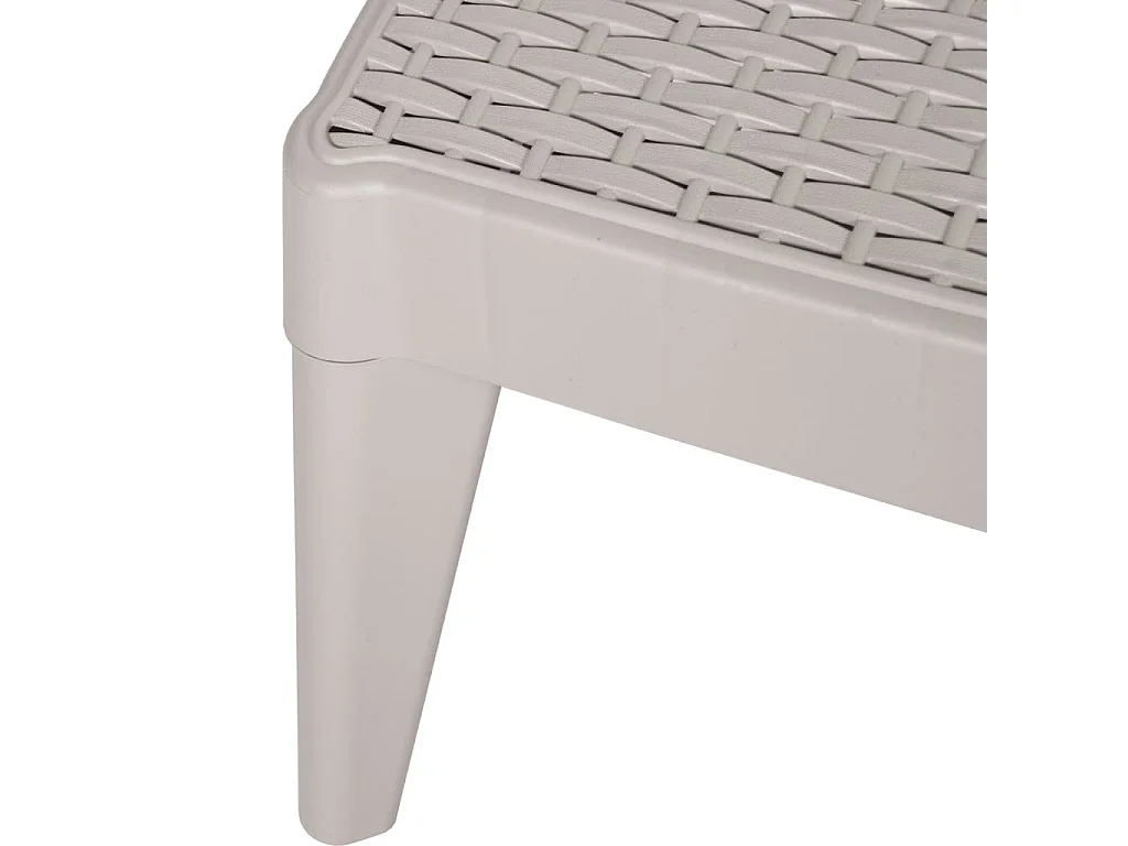 Cappuccino fauteuil 186x60x29 cm PP