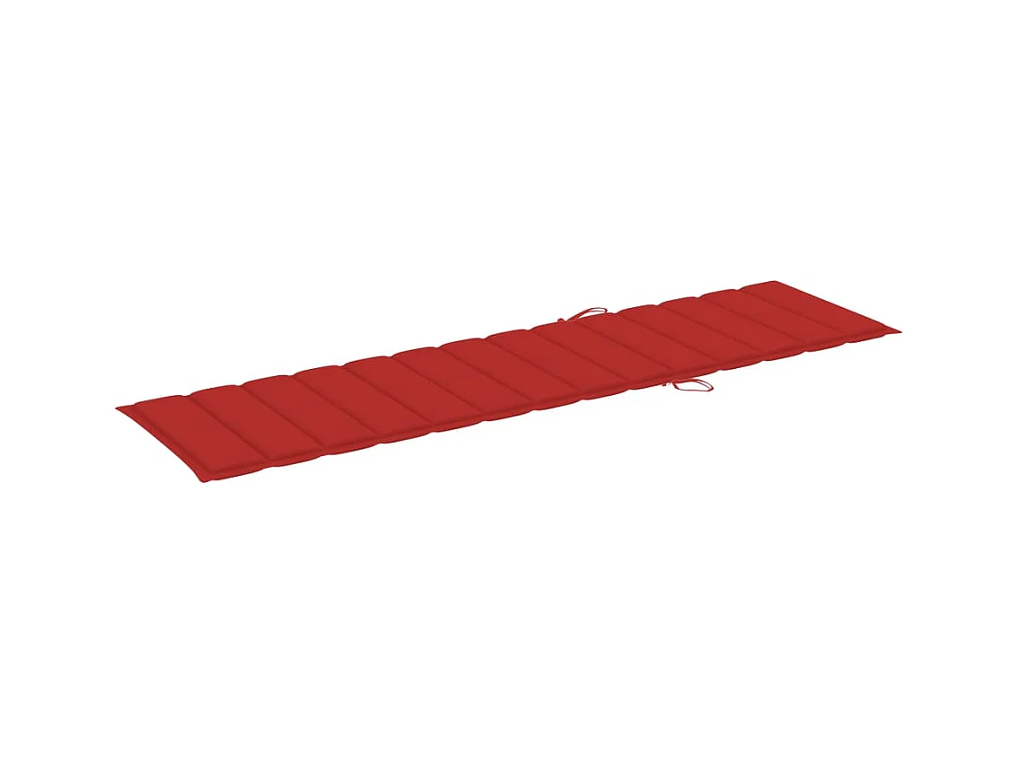 Loungestoel met tafel en kussen Massief teakhout