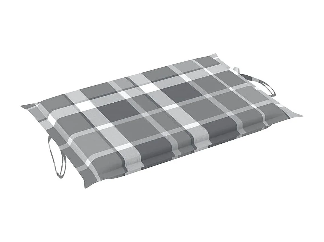 Chaise longue de jardin avec coussin Bois d'acacia solide