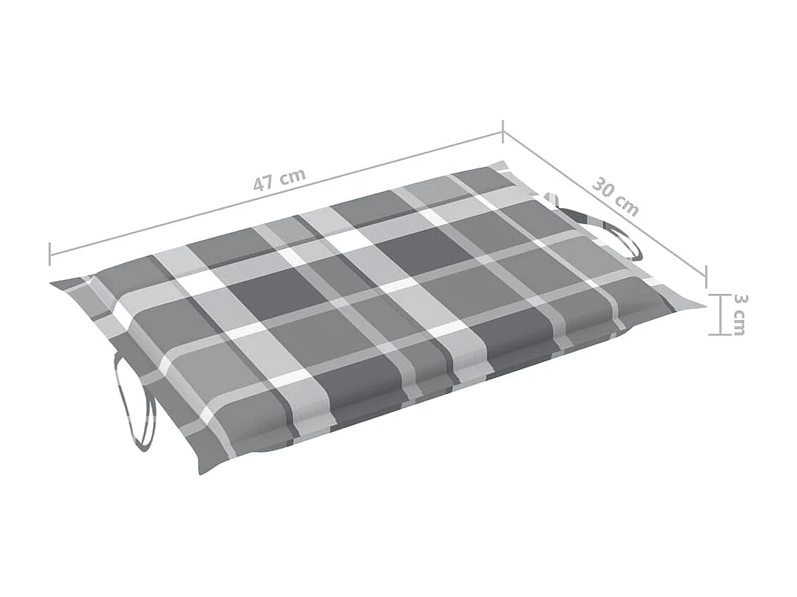 Chaise longue de jardin avec coussin Bois d'acacia solide