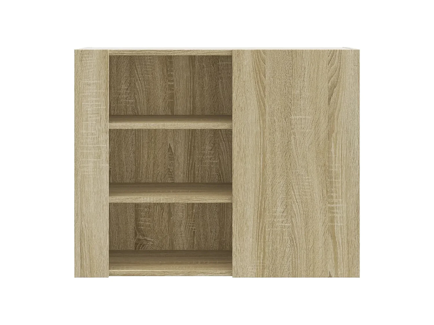 Wandkast 75x35x60 cm bewerkt hout sonoma eikenkleurig