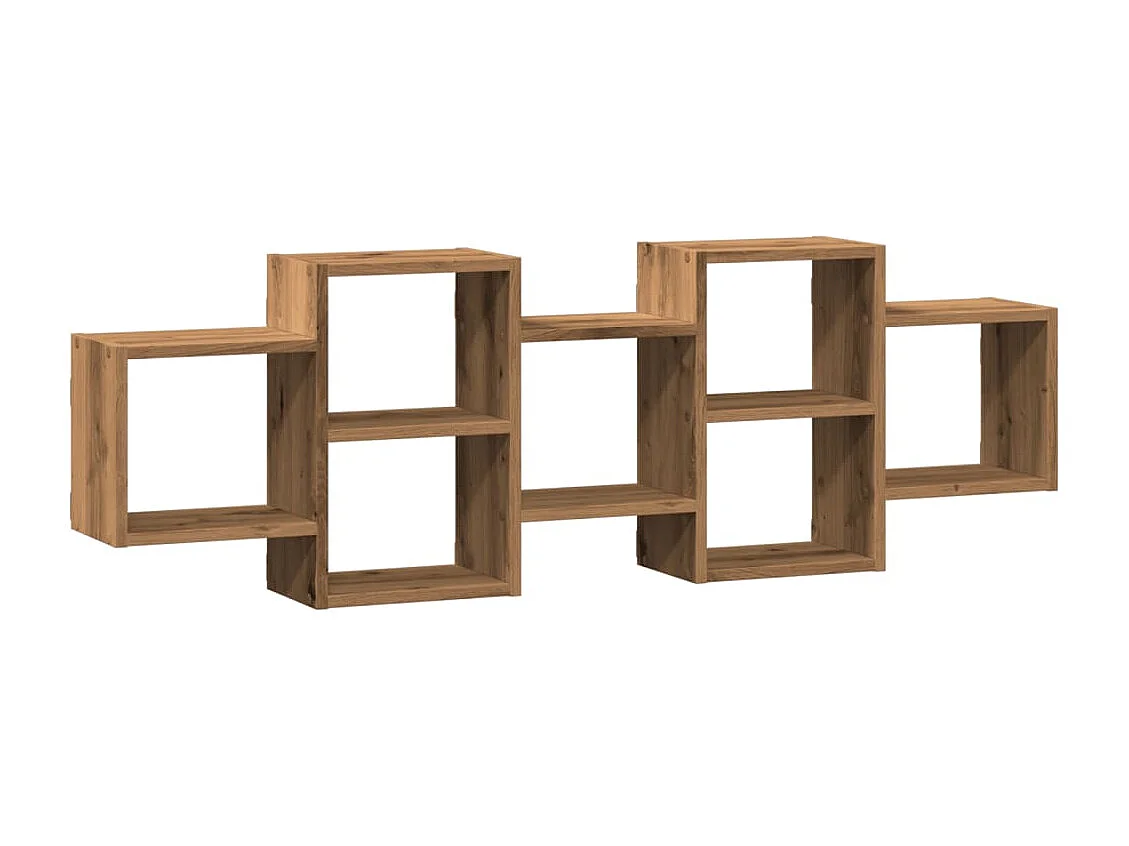 Étagère murale chêne artisanal 129x18x42 cm bois d'ingénierie