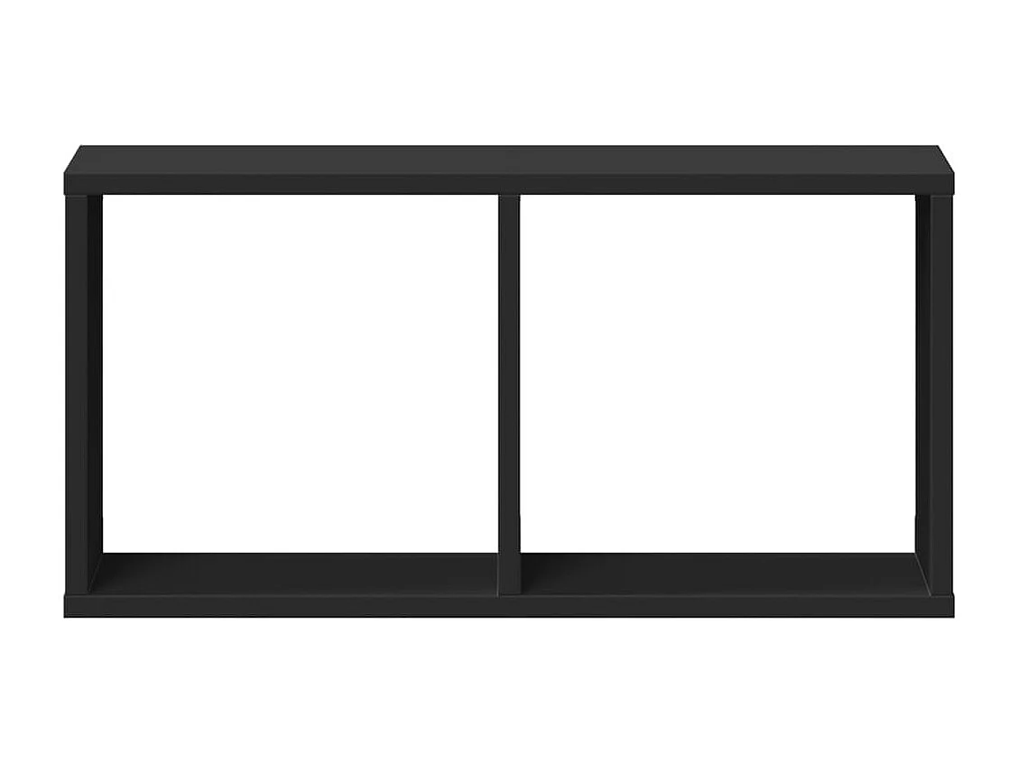 Armoire murale 60x16x30 cm noir bois d'ingénierie