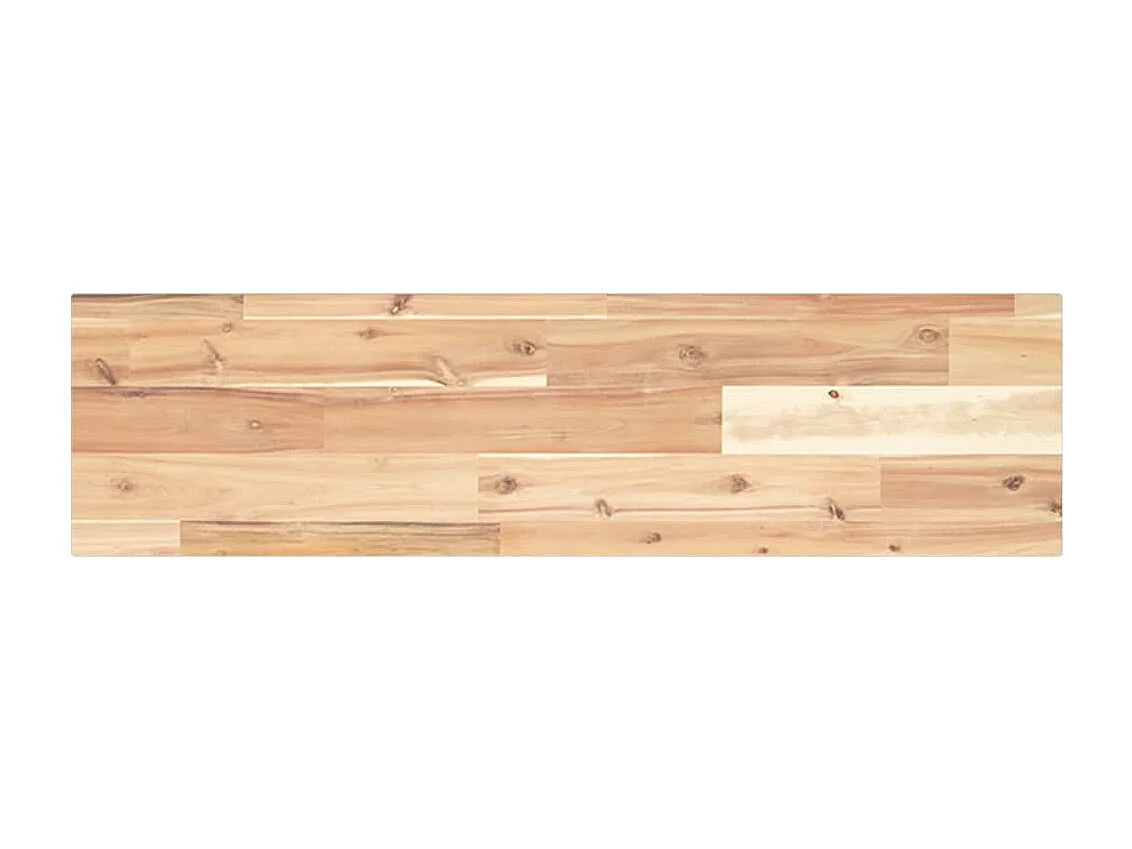 Mensole da Parete 2 pz 80x20x2 cm Legno Acacia Non Trattato