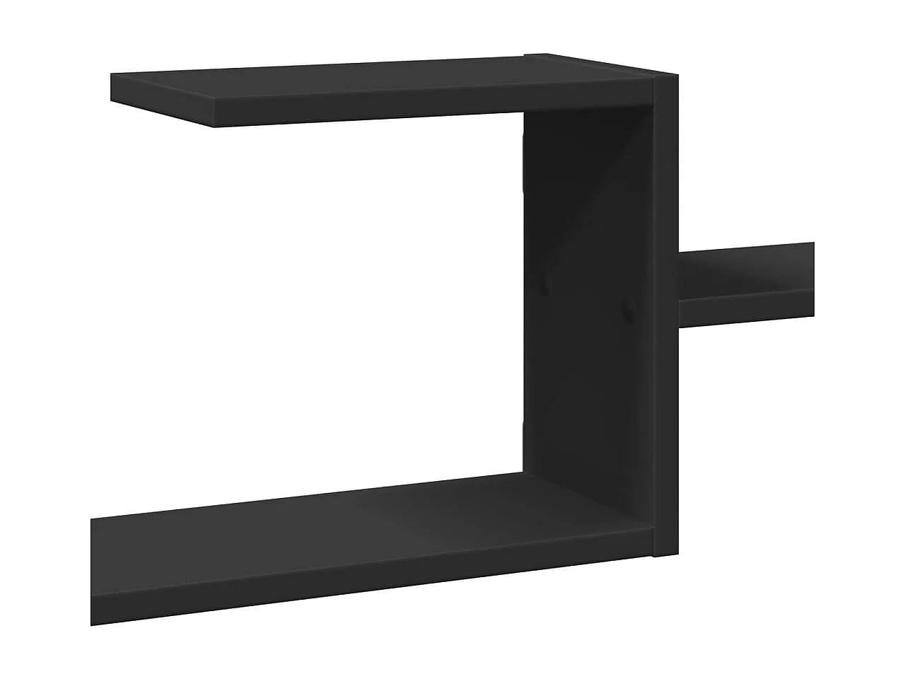Scaffale a Parete Nero 104x15x49 cm in Truciolato