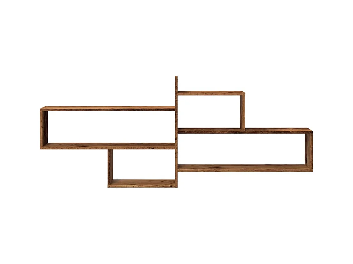 Prateleira parede 167,5x18x68cm derivados madeira madeira velha