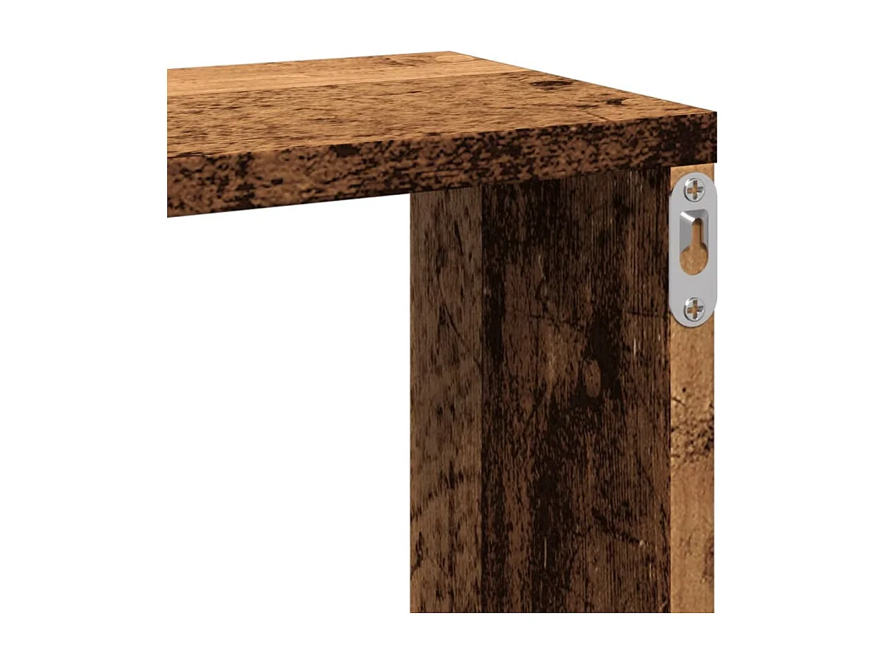 Étagère murale vieux bois 167,5x18x68 cm bois d'ingénierie