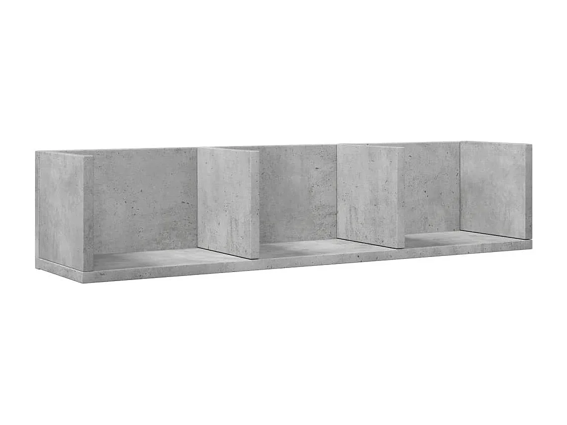 Muebles de pared 2 uds madera de ingeniería gris hormigón