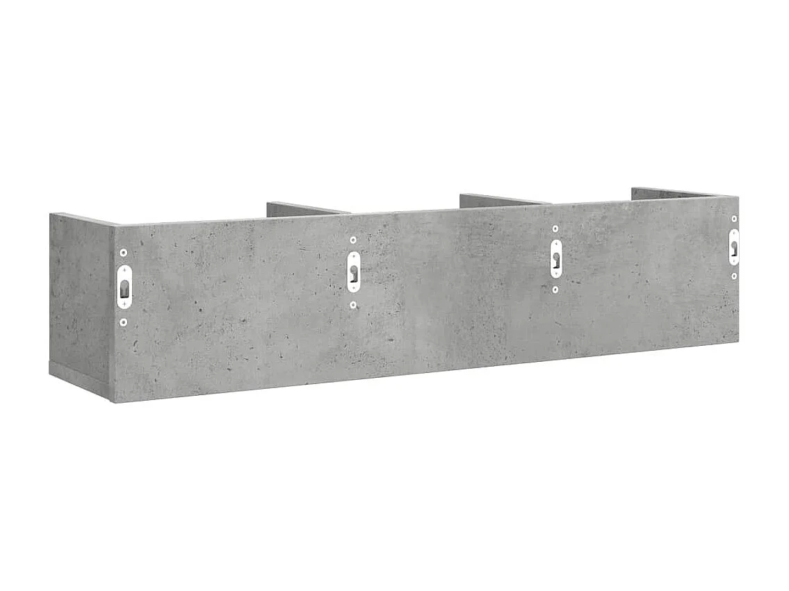 Muebles de pared 2 uds madera de ingeniería gris hormigón