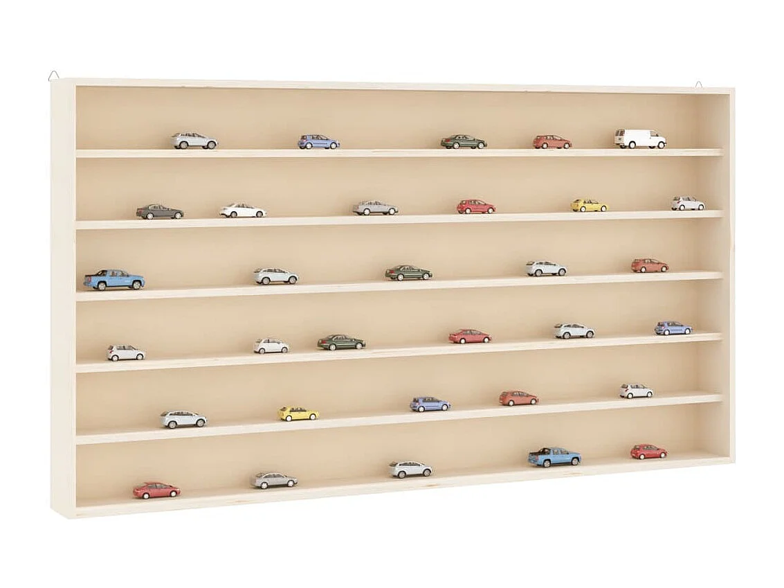 Armário expositor de parede com 6 prateleiras 100x8,5x55 cm