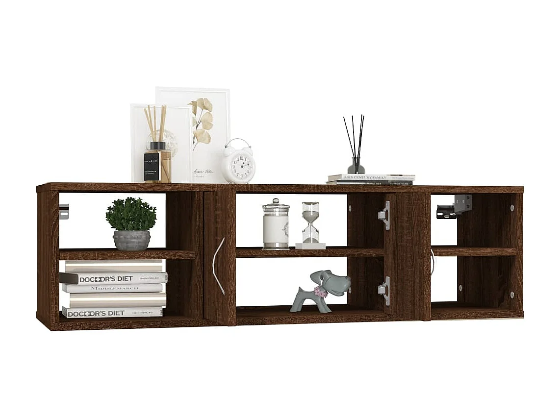 Prateleira parede 102x30x29 cm deriv. madeira carvalho castanho