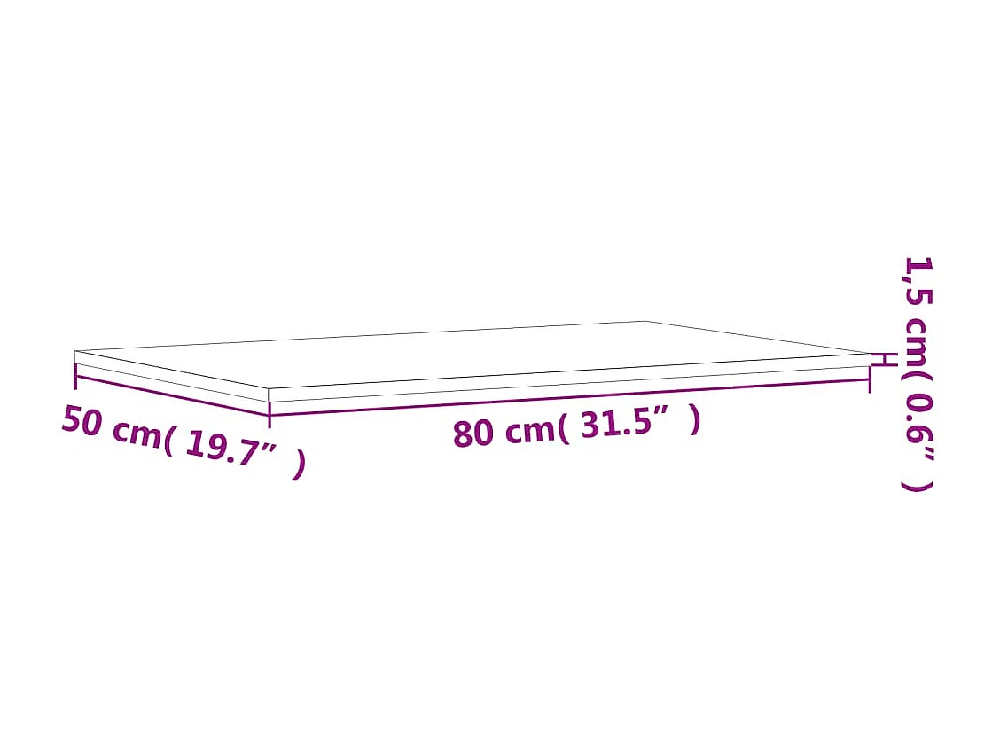 Étagères murales 4 pcs sonoma gris 80x50x1,5 cm bois ingénierie