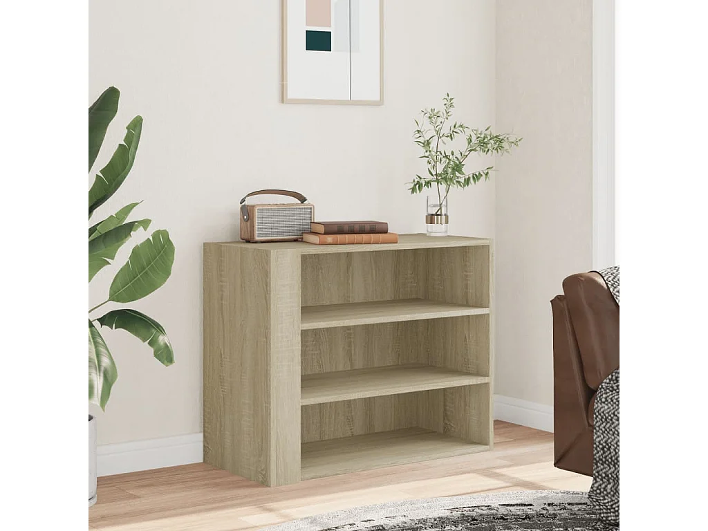 Armoire murale chêne sonoma 75x35x60 cm bois d'ingénierie