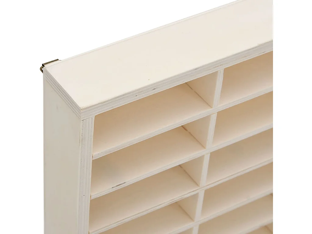 Mueble expositor de pared con 80 compartimentos 80x4,5x40,5 cm