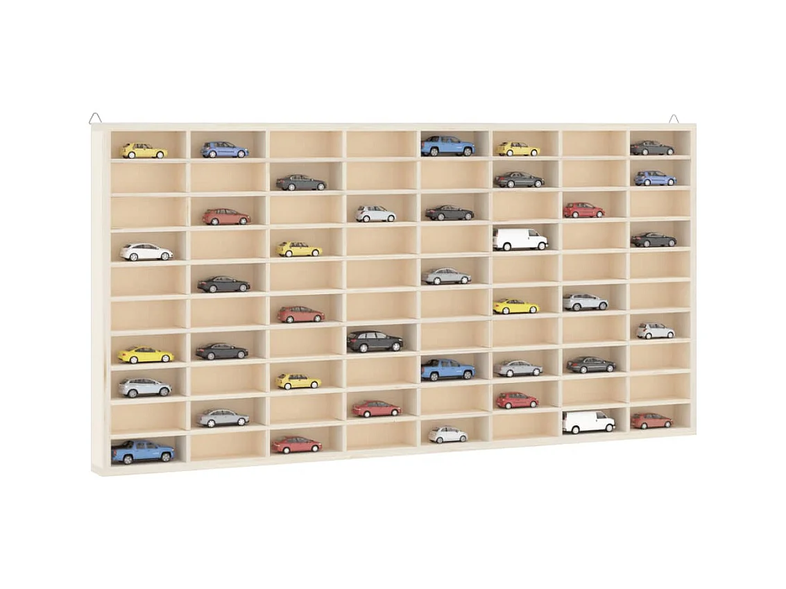 Vitrine murale avec 80 compartiments 80x4,5x40,5 cm