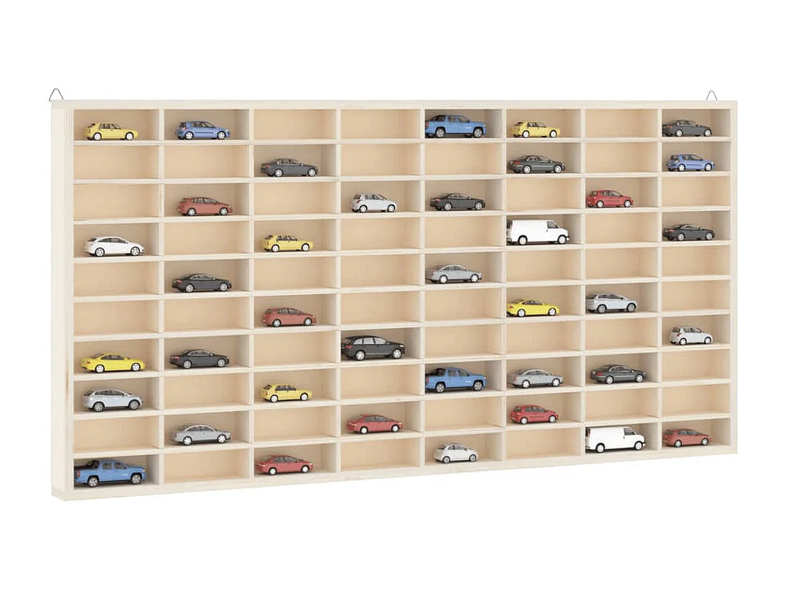 Vitrine murale avec 80 compartiments 80x4,5x40,5 cm