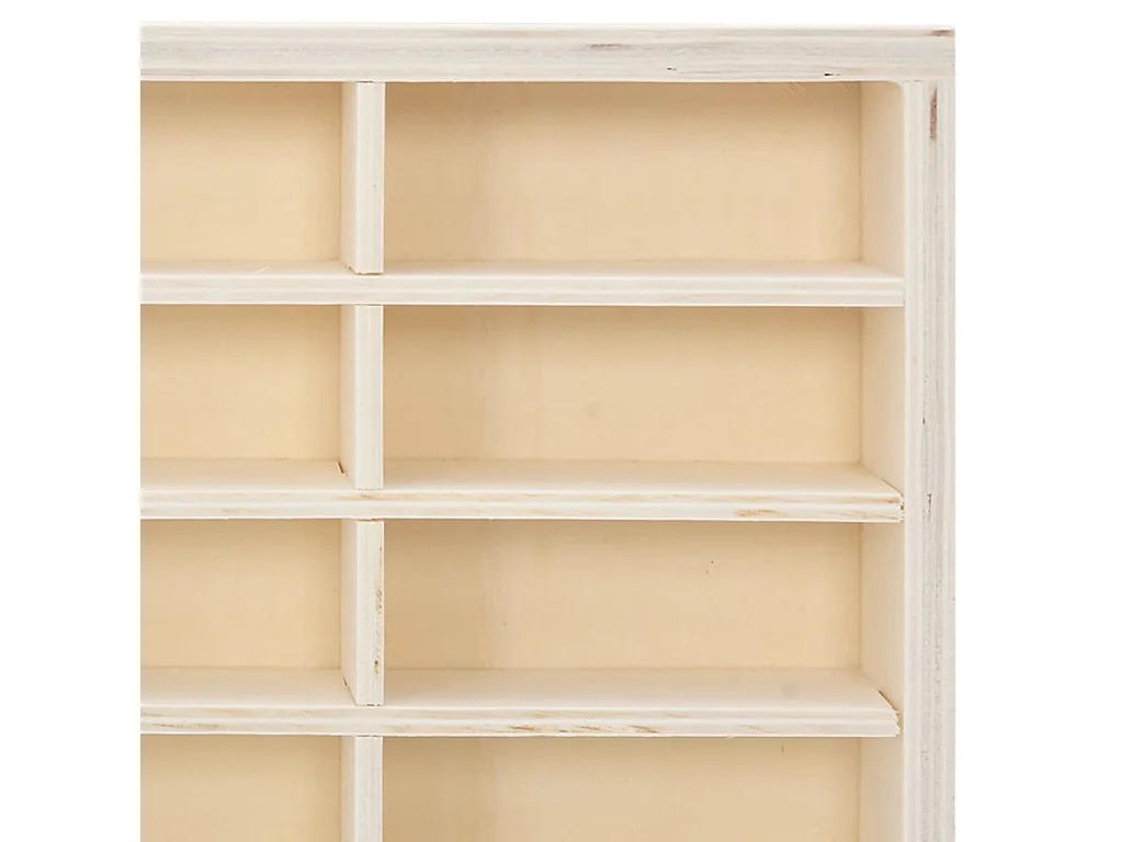 Vitrine murale avec 80 compartiments 80x4,5x40,5 cm