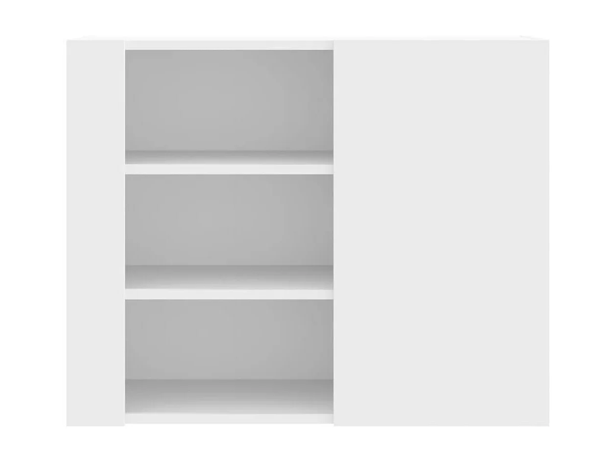 Armario de pared madera de ingeniería blanco 75x35x60 cm