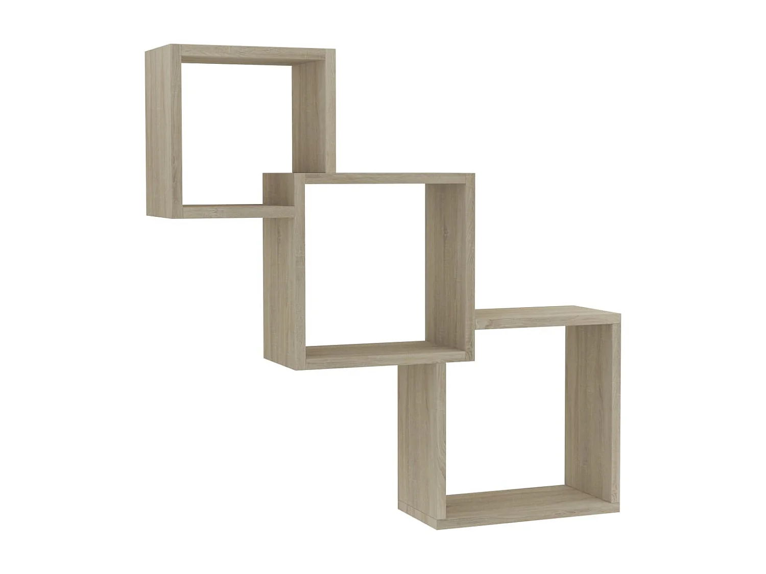 Cube Wandregale Sonoma-Eiche 68x15x68 cm Holzwerkstoff