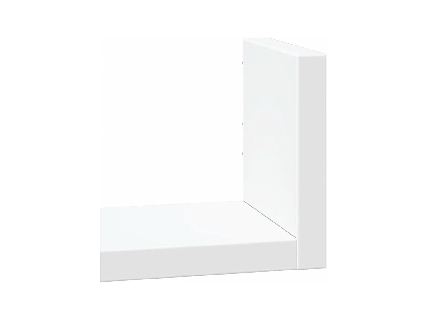 Estante de pared 3 unidades madera de ingeniería blanco