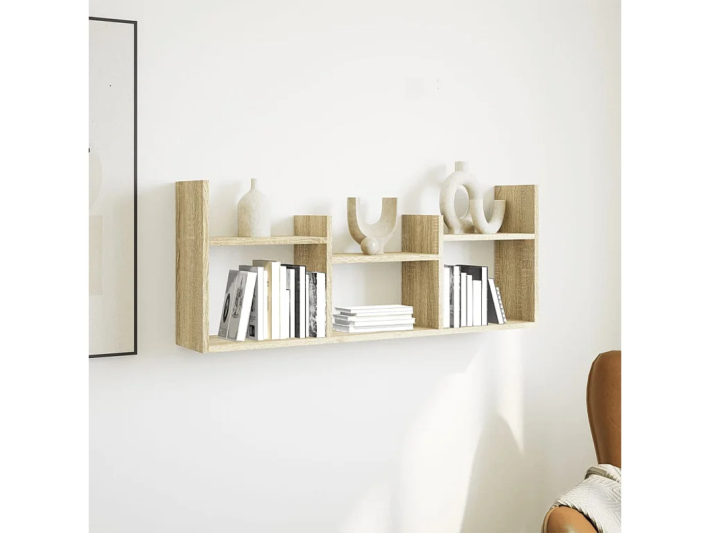 Armoire murale 100x18x40 cm chêne sonoma bois d'ingénierie