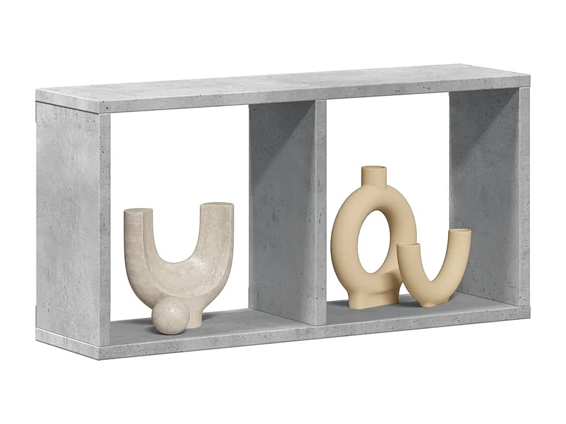 Armoire murale 60x16x30 cm gris béton bois d'ingénierie