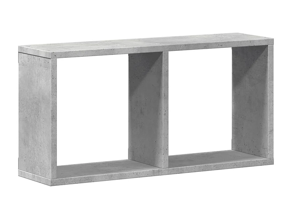 Armoire murale 60x16x30 cm gris béton bois d'ingénierie