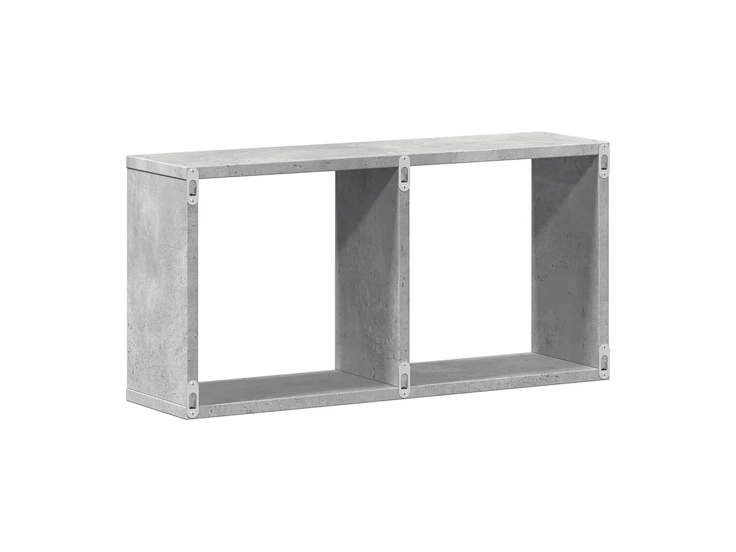 Armoire murale 60x16x30 cm gris béton bois d'ingénierie