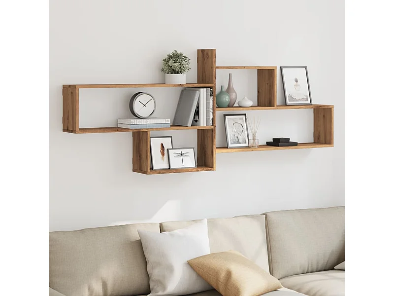 Mensola a Parete Rovere Artigianale 167,5x18x68 cm Truciolato