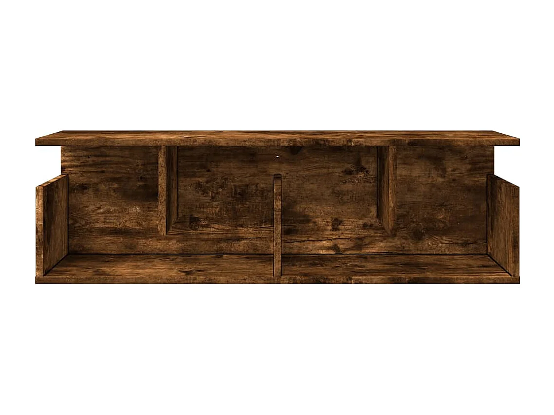 Armoire murale 100x20x30 cm chêne fumé bois d'ingénierie