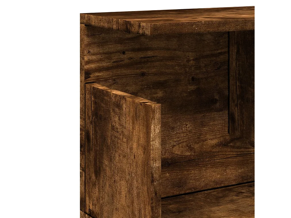 Armoire murale 100x20x30 cm chêne fumé bois d'ingénierie