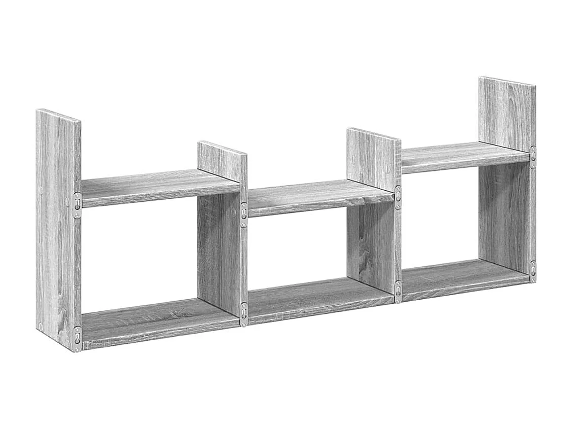 Armário de parede 100x18x40 cm deriv. madeira cinzento sonoma