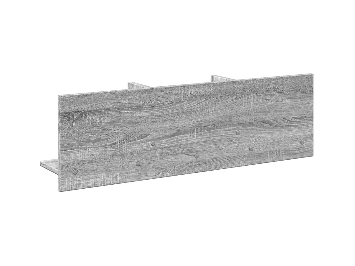 Mueble de pared madera ingeniería gris Sonoma 100x16,5x30 cm