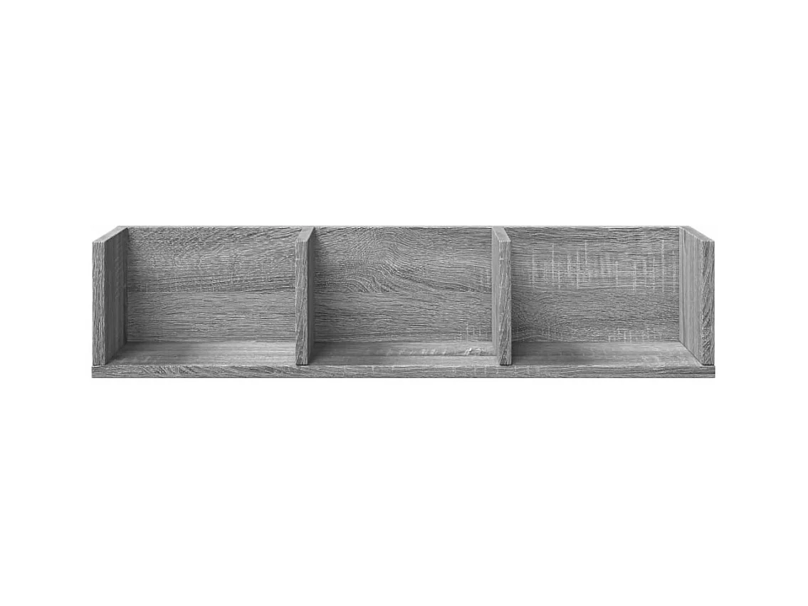 Mueble de pared madera ingeniería gris Sonoma 75x18x16,5 cm